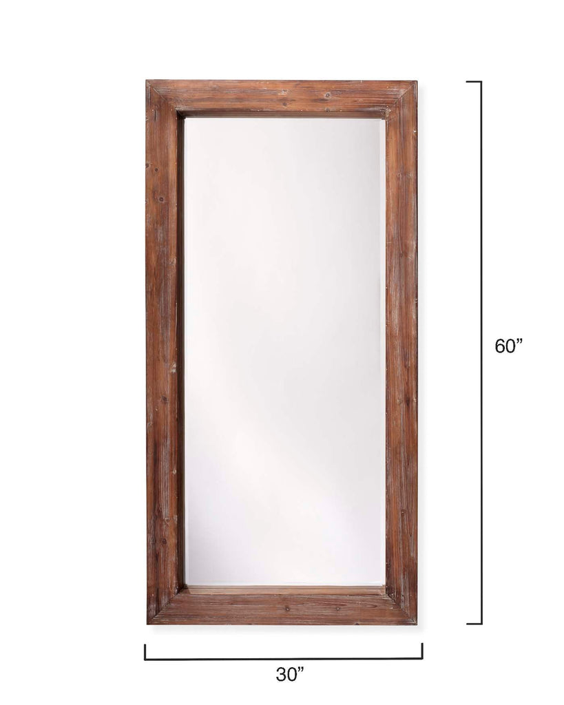 Reclaimed Rectangle Floor Mirror-Grey