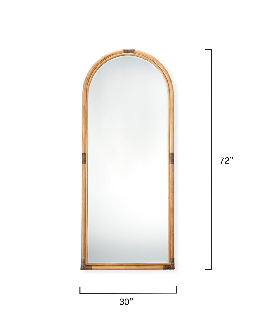 Saltwater Floor Mirror, Natural