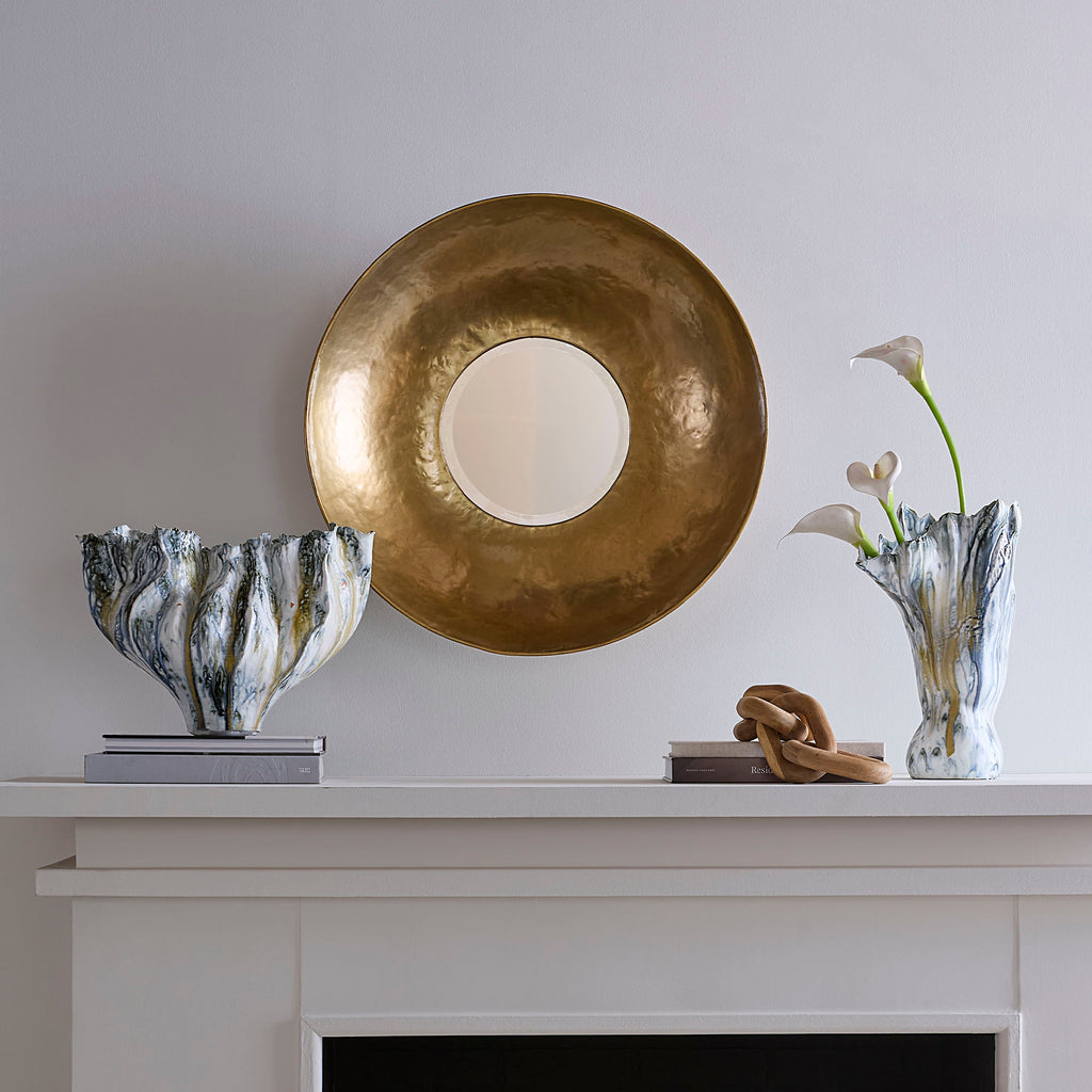 Theia Iron Round Wall Mirror