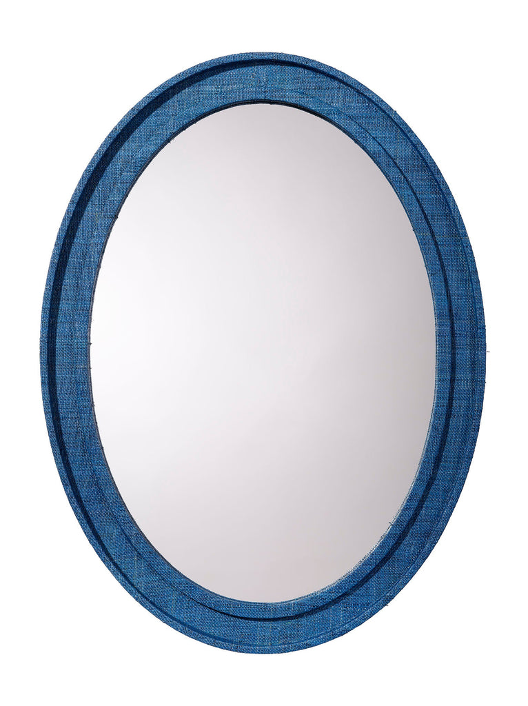 Valley Raffia Oval Wall Mirror