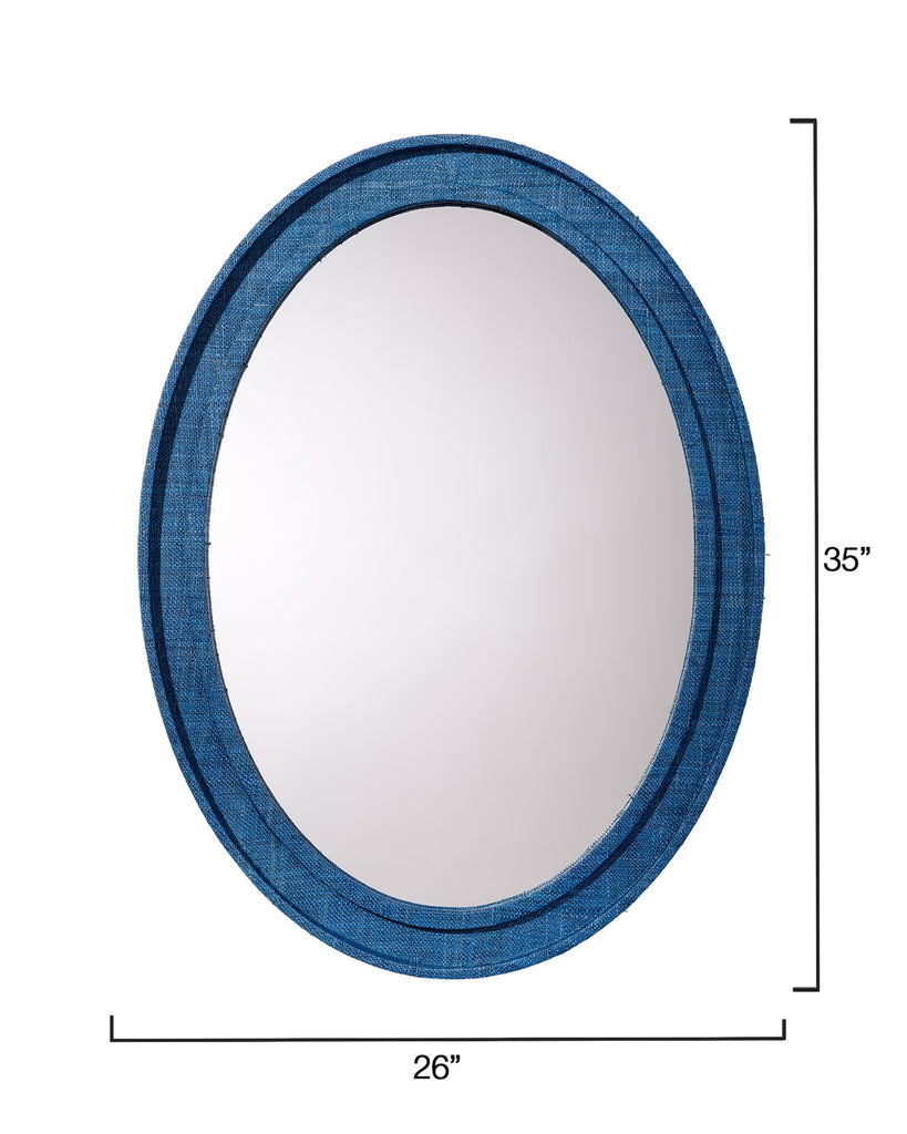 Valley Raffia Oval Wall Mirror