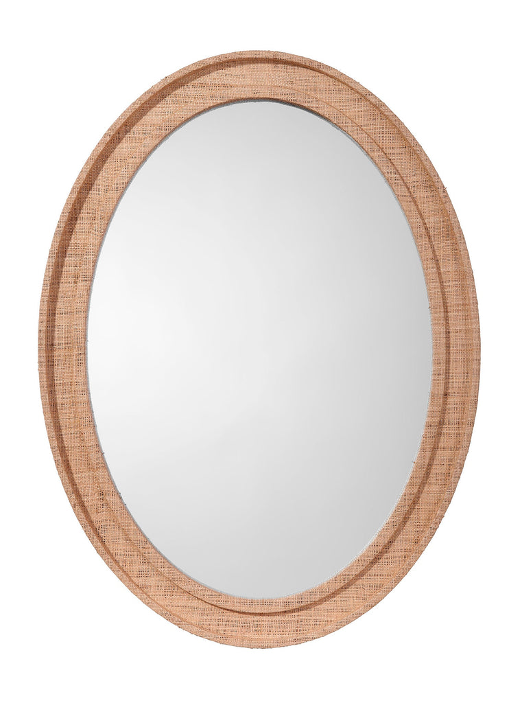 Valley Raffia Oval Wall Mirror