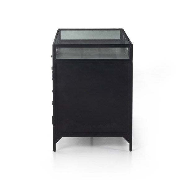 Shadow Box Modular Filing Credenza-Black