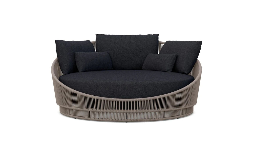Palma, Day Bed Lounge - Charcoal with Midnight Cushion