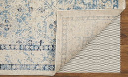 Camellia Transitional Diamond Blue Ivory Area Rug (8' x 10')