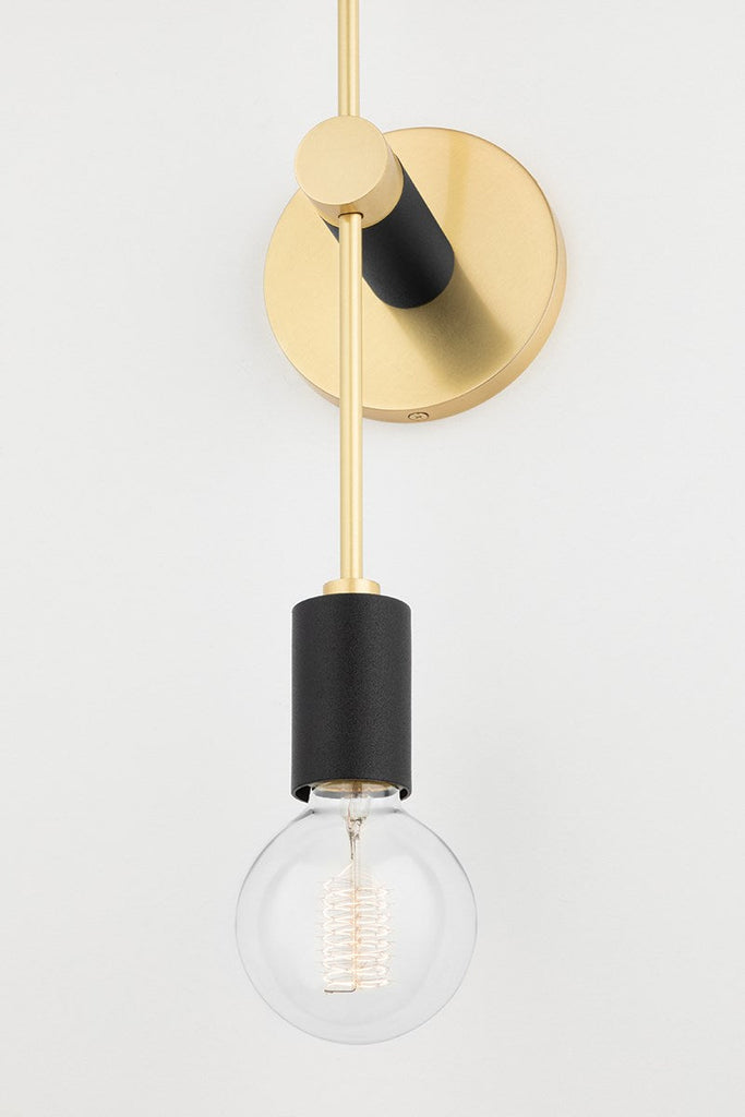 Astrid Wall Sconce - Aged Brass/Dusk Black