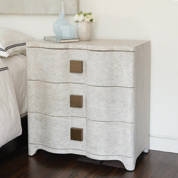 Toile Linen Bedside Chest