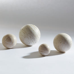 Travertine Sphere : Travertine Sphere (6")