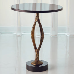 Pod Accent Table, Antique Gold