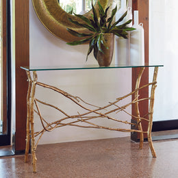 Twig Console, Gold Leaf