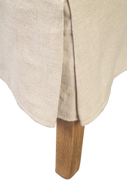 Linen Slip Covered Parsons Chair