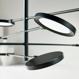 Spectica 8 Chandelier, Matte Black