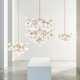 Mara Grande Chandelier - Aged Brass