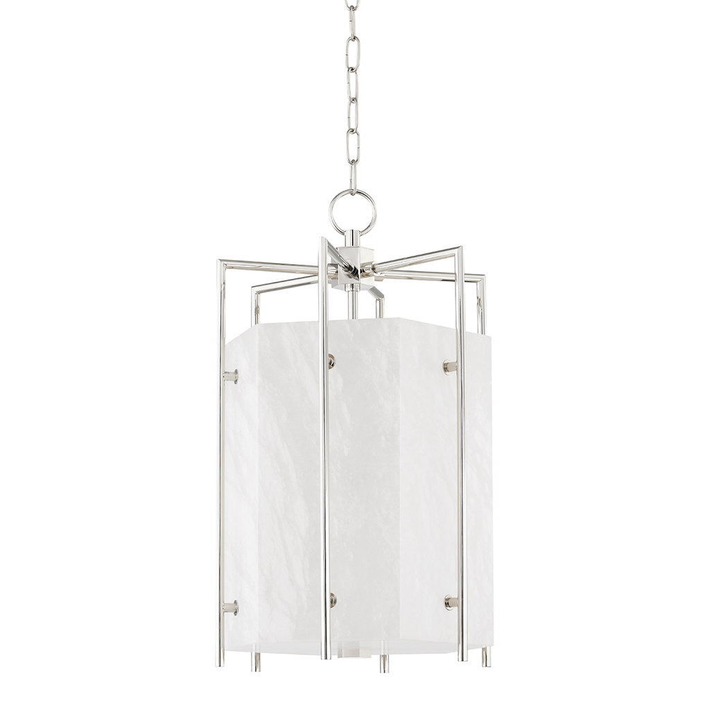 Flatbush 4 Light Lantern - Polished Nickel