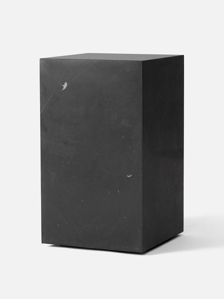 Plinth Tall, Black Marble