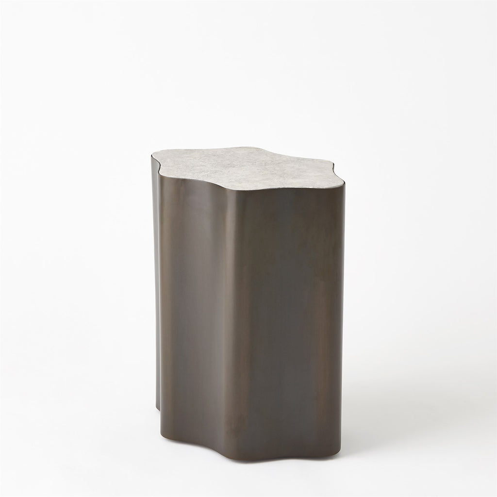 Organic Nesting Table - Gunmetal, Grey Marble