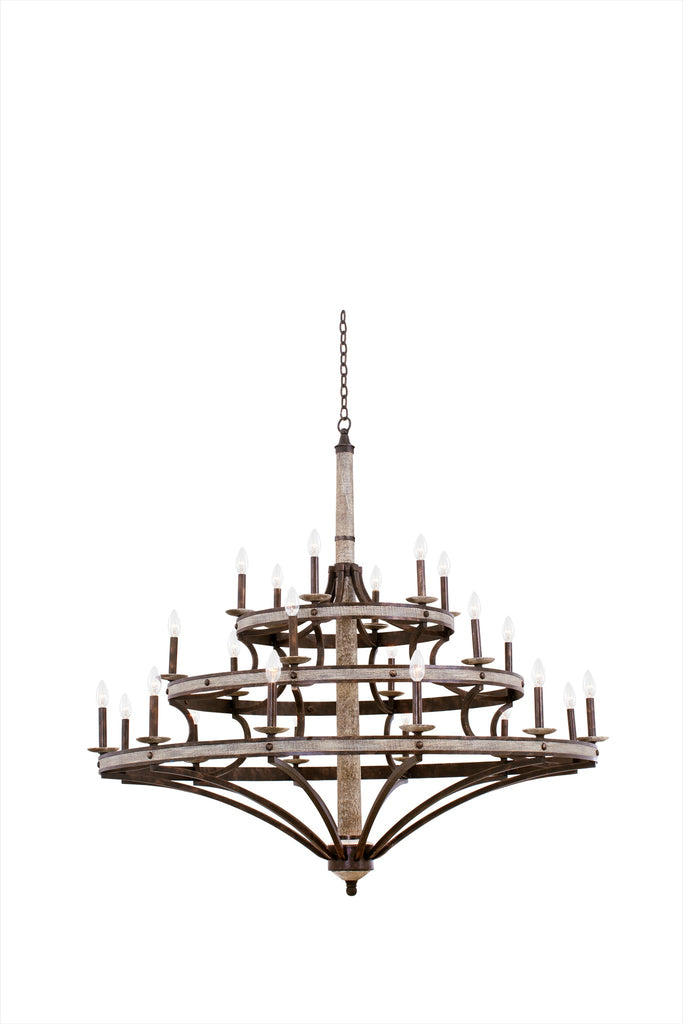 Coronado (12+6+6) Light 3-Tier Chandelier