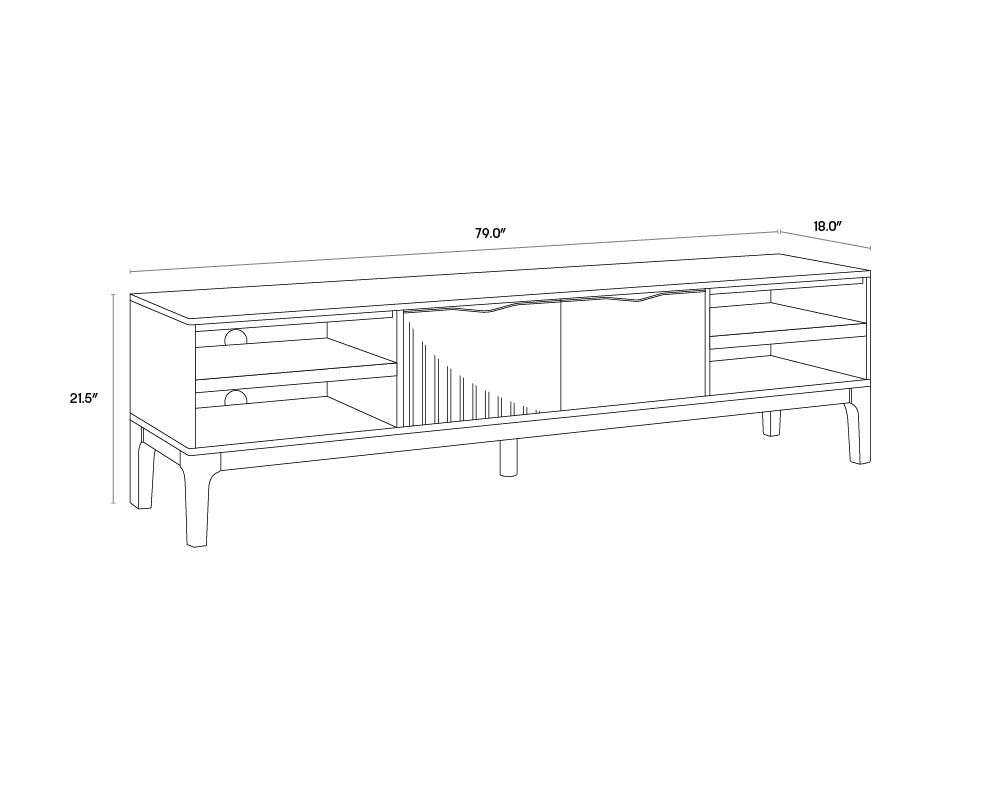 Keldon Media Console And Cabinet