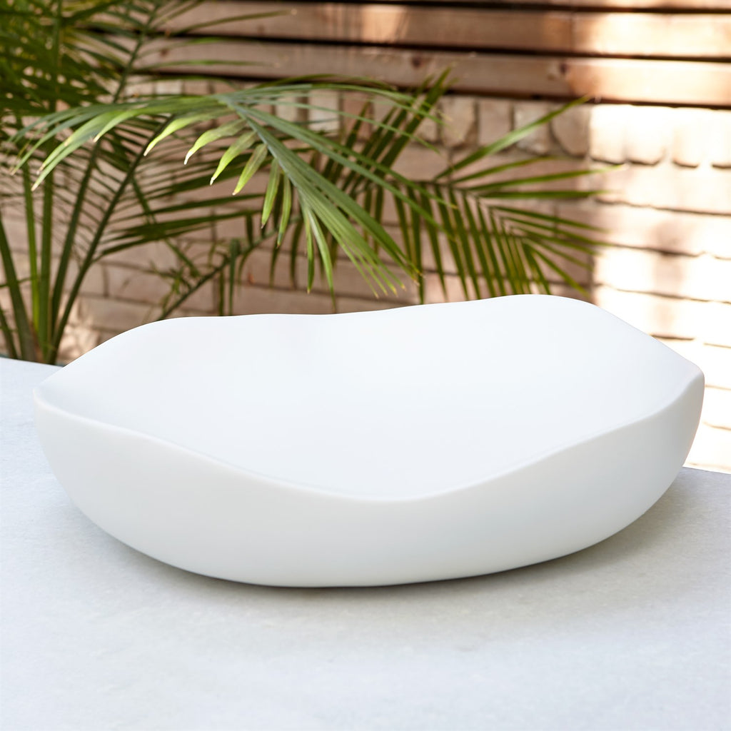 Organic Round Bowl - Matte White - Large