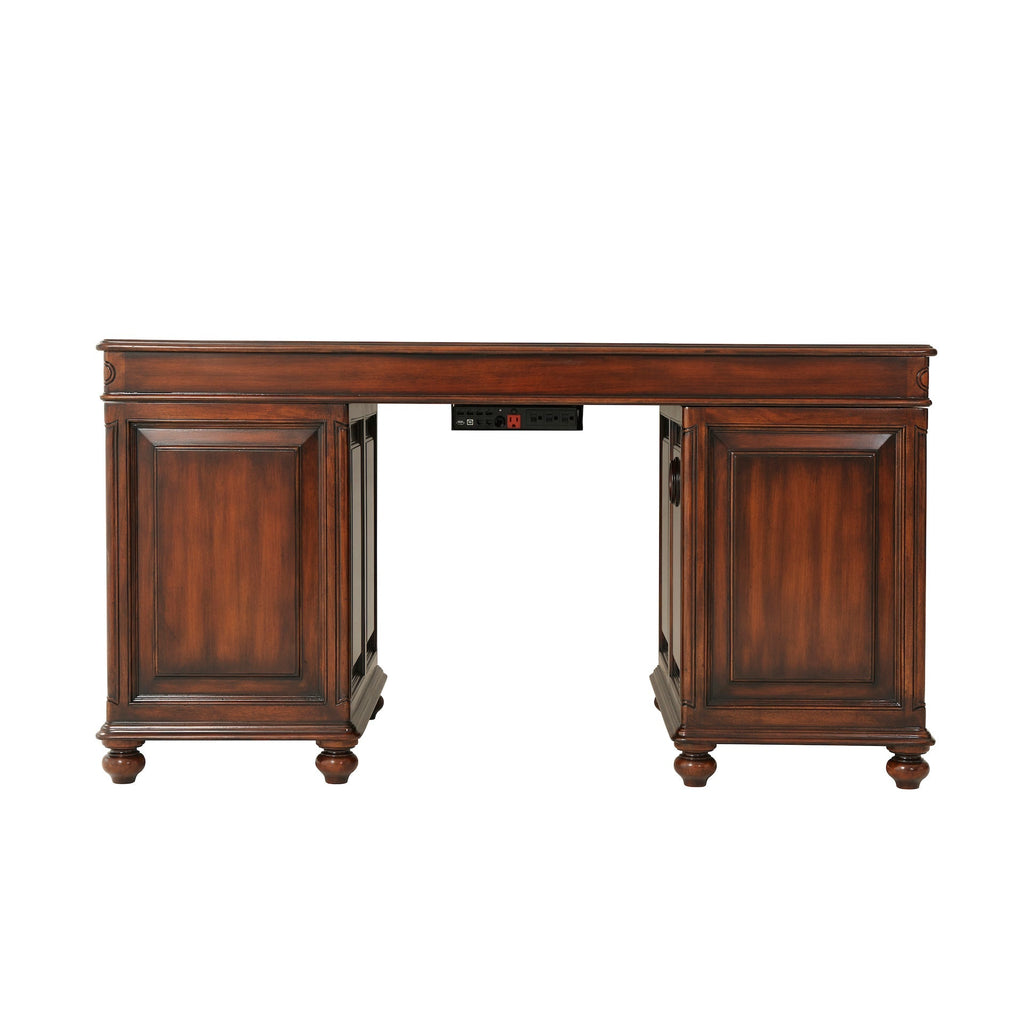 Edwardian Gentleman's Pedestal Desk