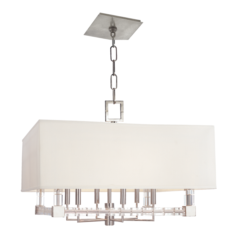 Alpine Chandelier 18" - Polished Nickel