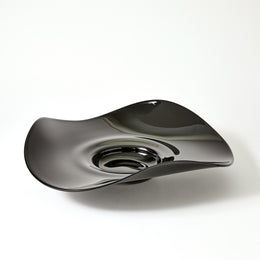 Wavy Edge Bowl, Black