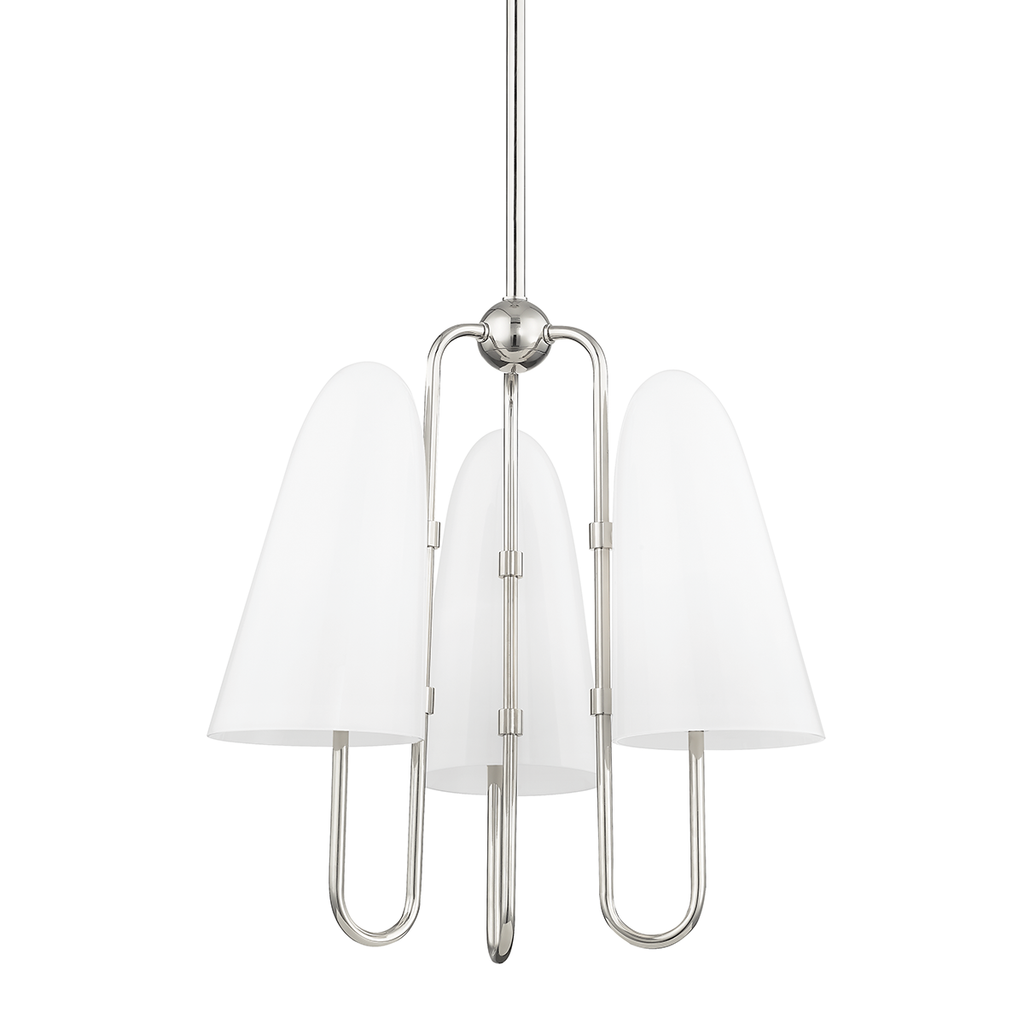 Slate Hill Chandelier - Polished Nickel