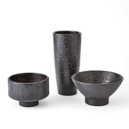 Amazonas Vase, Black