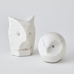 Sitting Owl : Sitting Owl (White)