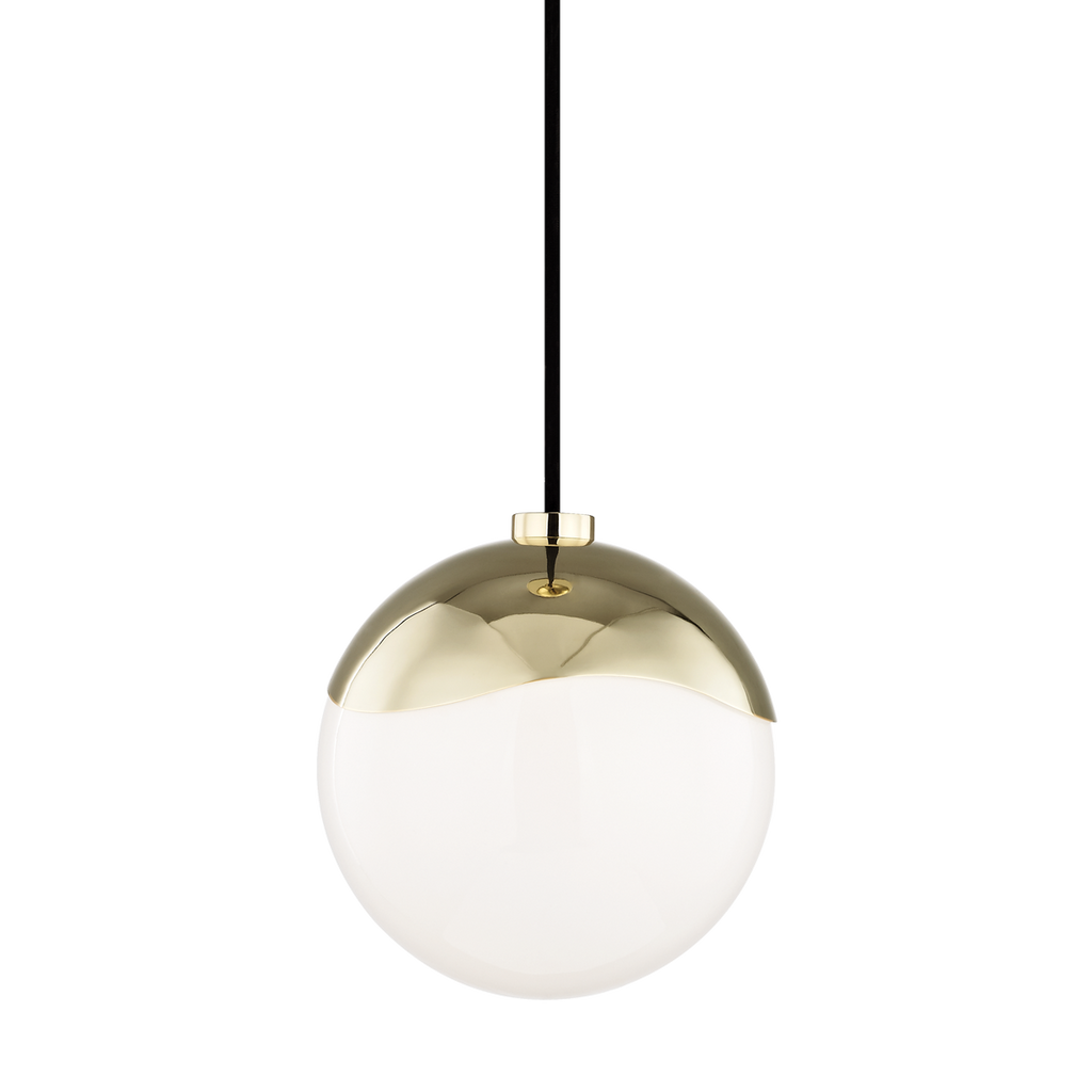 Ella Pendant 8" - Polished Brass