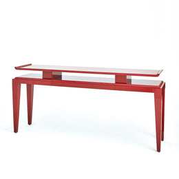 Poise Console Table : Poise Console Table (Deep Red)