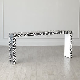 Parson Table, Zebra Lacquer