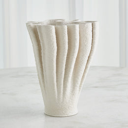 Ripple Printed Vase : Ripple Printed Vase (Tall / Matte White)