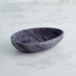 Oblique Alabaster Bowl : Oblique Alabaster Bowl (Large / Black)