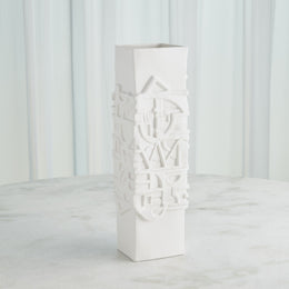 Totem Vase, Matte White