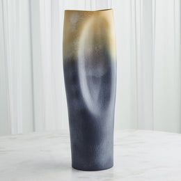 Indent Vase : Indent Vase (Large / Grey/Yellow)