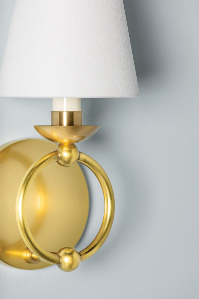 Haverford Wall Sconce - Aged Brass