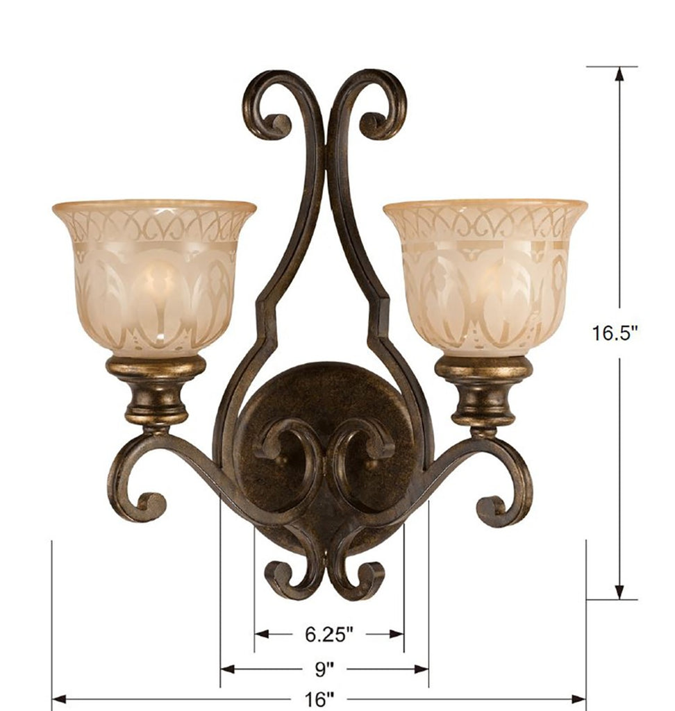 Norwalk 2 Light Sconce