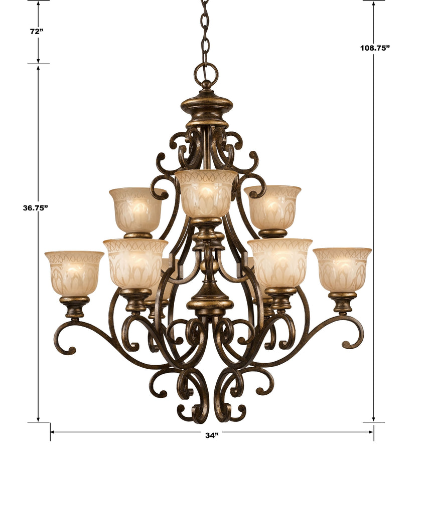 Norwalk 9 Light Chandelier