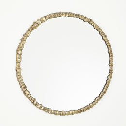 Artiste Round Mirror, Brass