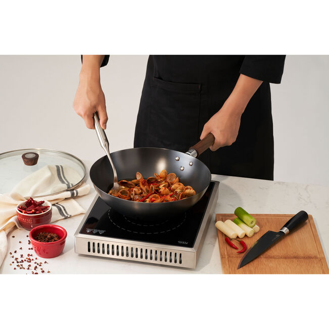 Zwilling Dragon 12-inch, Carbon Steel, Wok, Black Matte