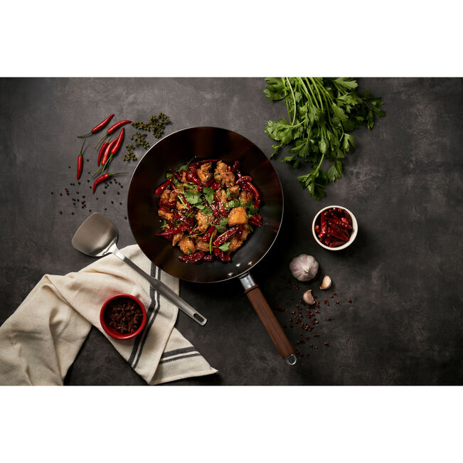 Zwilling Dragon 12-inch, Carbon Steel, Wok, Black Matte