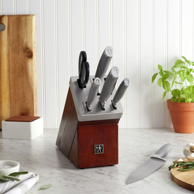 Zwilling Twin Fin II 7-pc Self Sharpening Knife Block Set