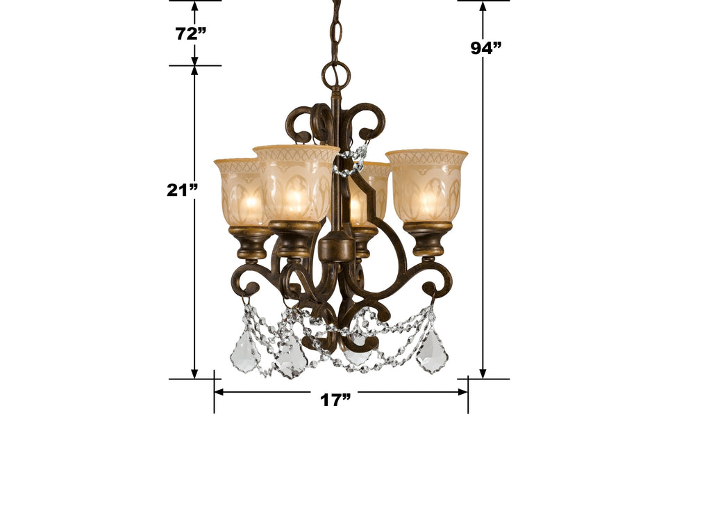 Norwalk 4 Light Mini Chandelier