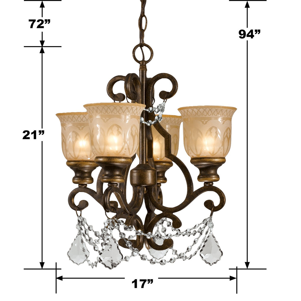 Norwalk 4 Light Mini Chandelier