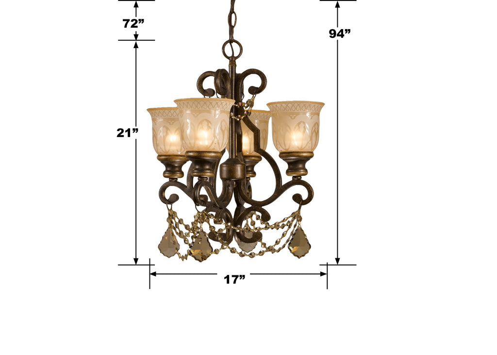 Norwalk 4 Light Mini Chandelier