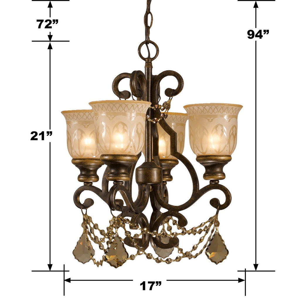 Norwalk 4 Light Mini Chandelier