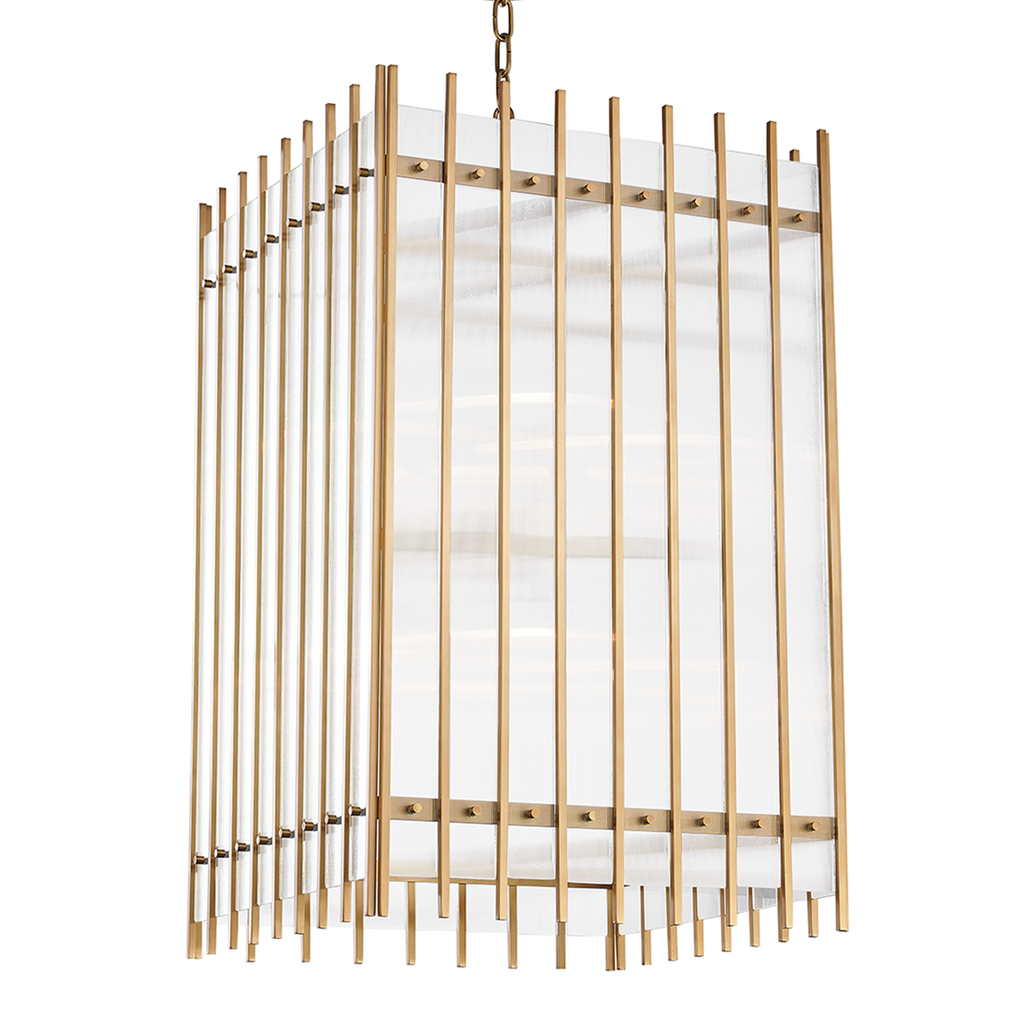 Wooster Pendant 30" - Aged Brass