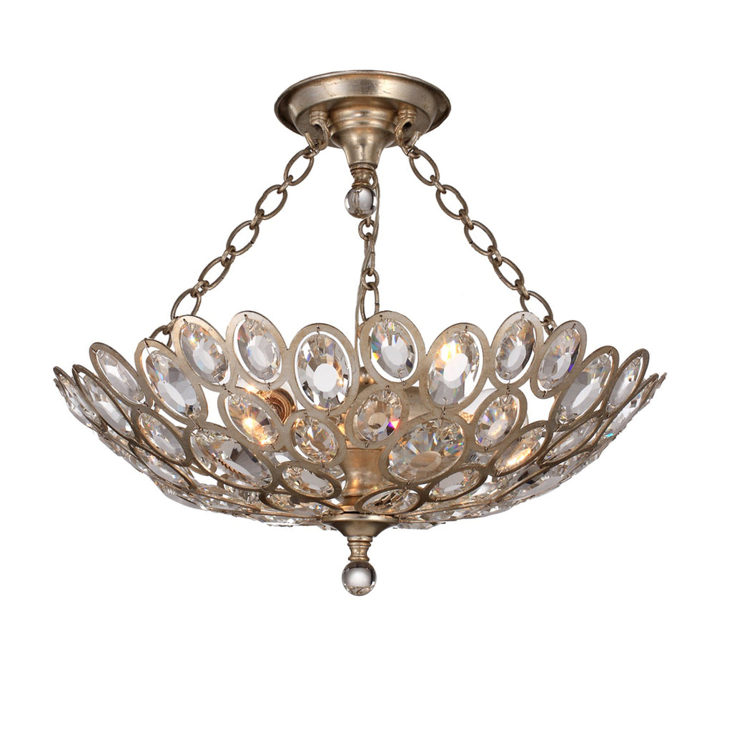 Sterling 3 Light Semi Flush