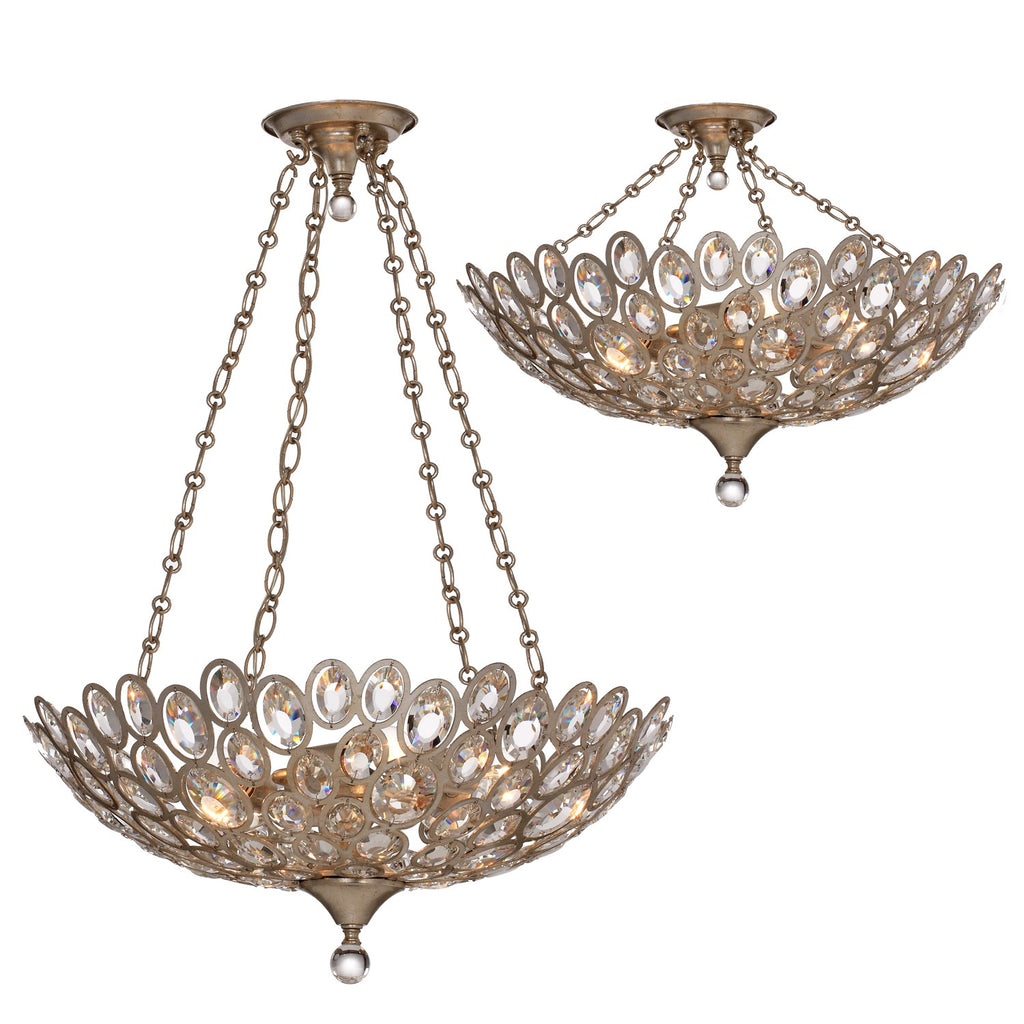 Sterling 5 Light Semi Flush